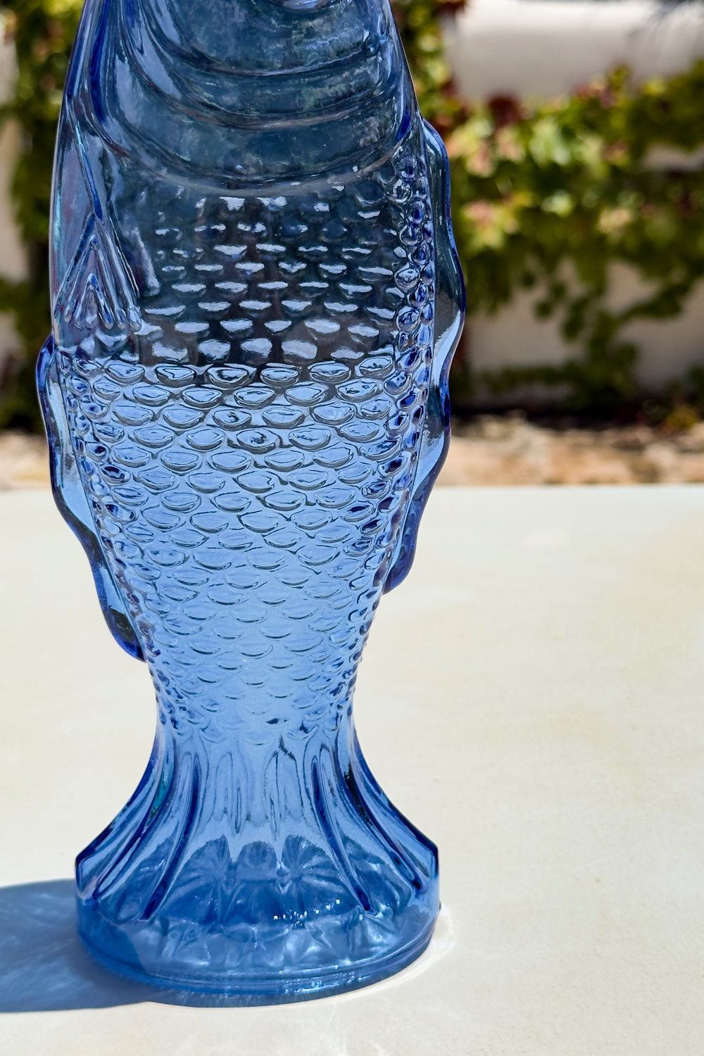 Detalles Pez Azul Jarra De Cristal Diseño Pez Cristina Oria