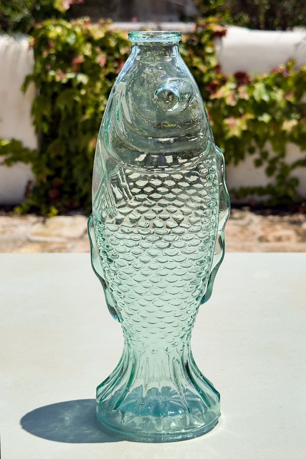 Pez Verde Jarra De Cristal Diseño Pez Cristina Oria