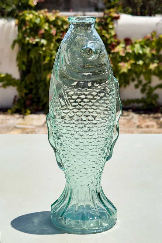 Pez Verde Jarra De Cristal Diseño Pez Cristina Oria