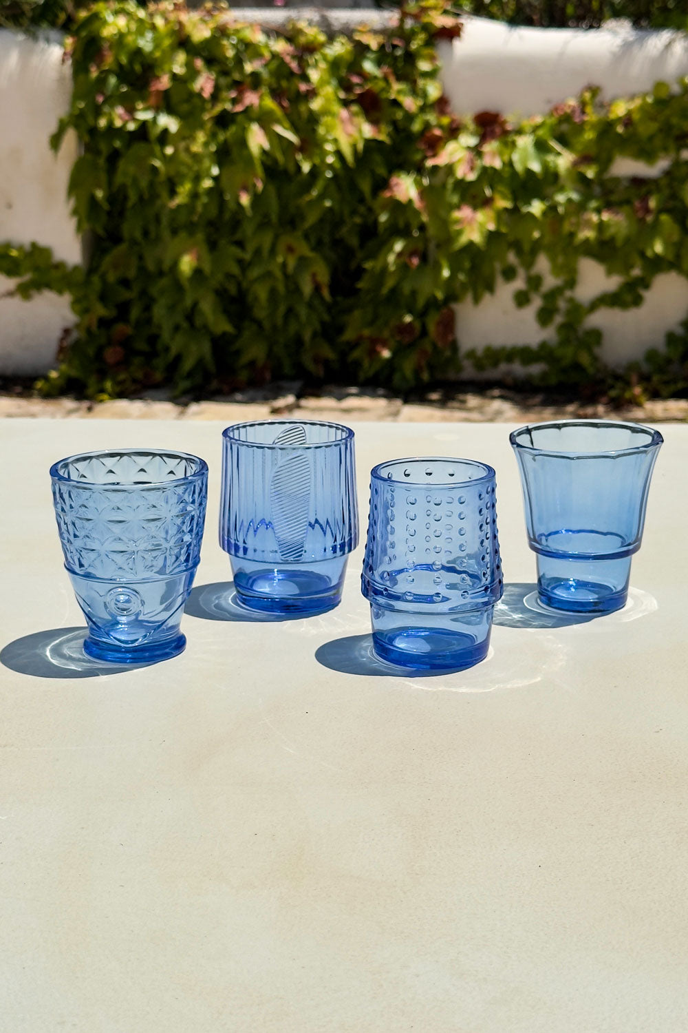Set 4 Vasos De Cristal Diseño Pez Cristina Oria