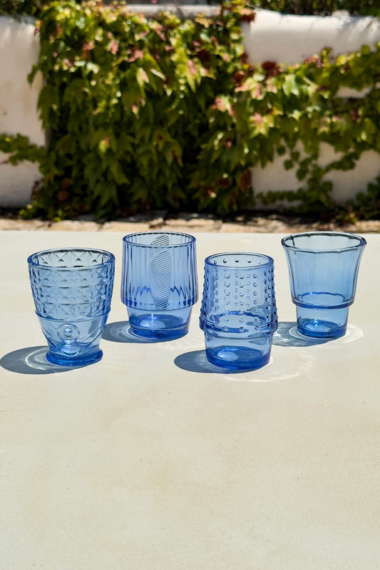 Set 4 Vasos De Cristal Diseño Pez Cristina Oria