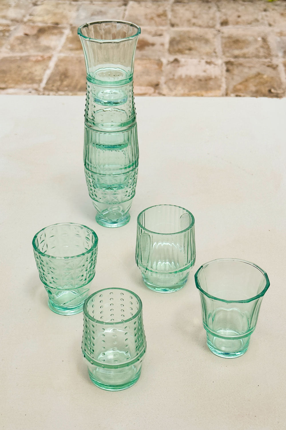 Pez Set 4 Vasos De Cristal Diseño Pez Cristina Oria