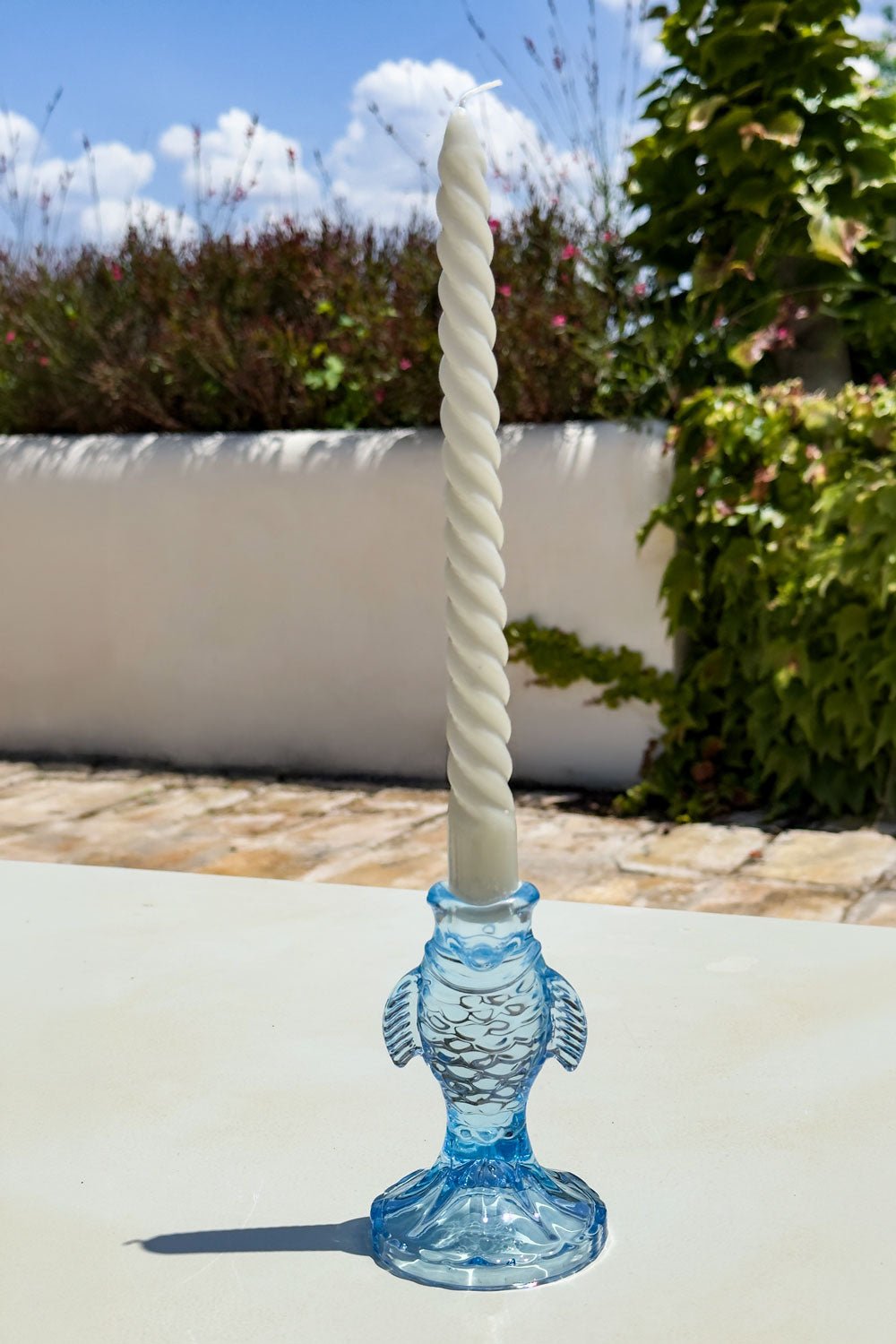 Candelabro De Cristal Diseño Pez Cristina Oria