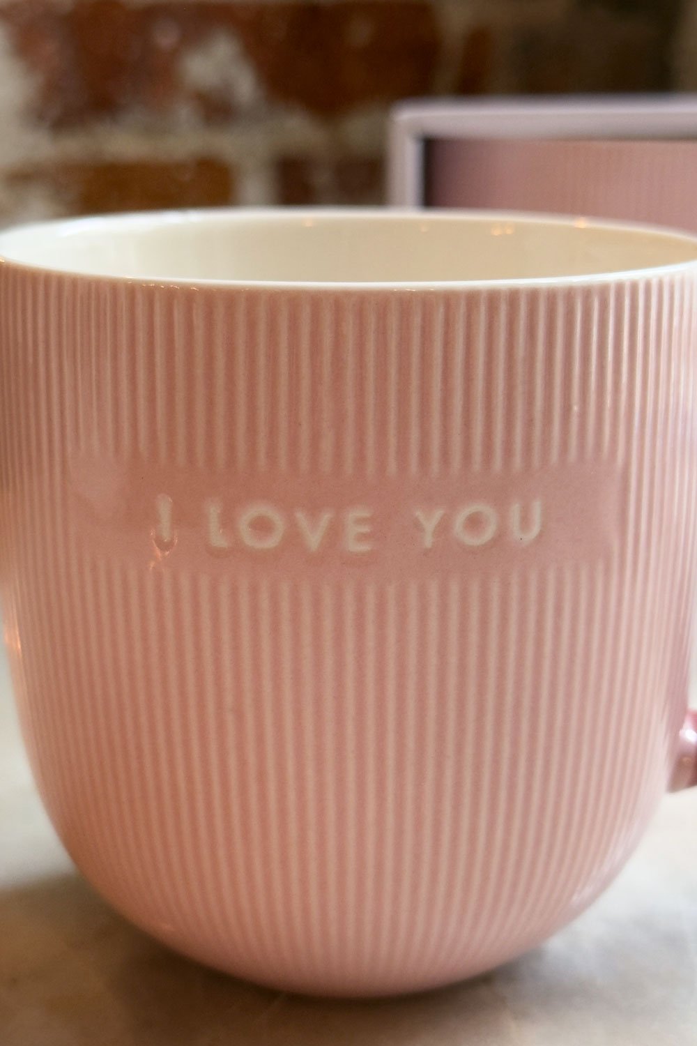 Detalle Taza "I Love You" Cristina Oria 