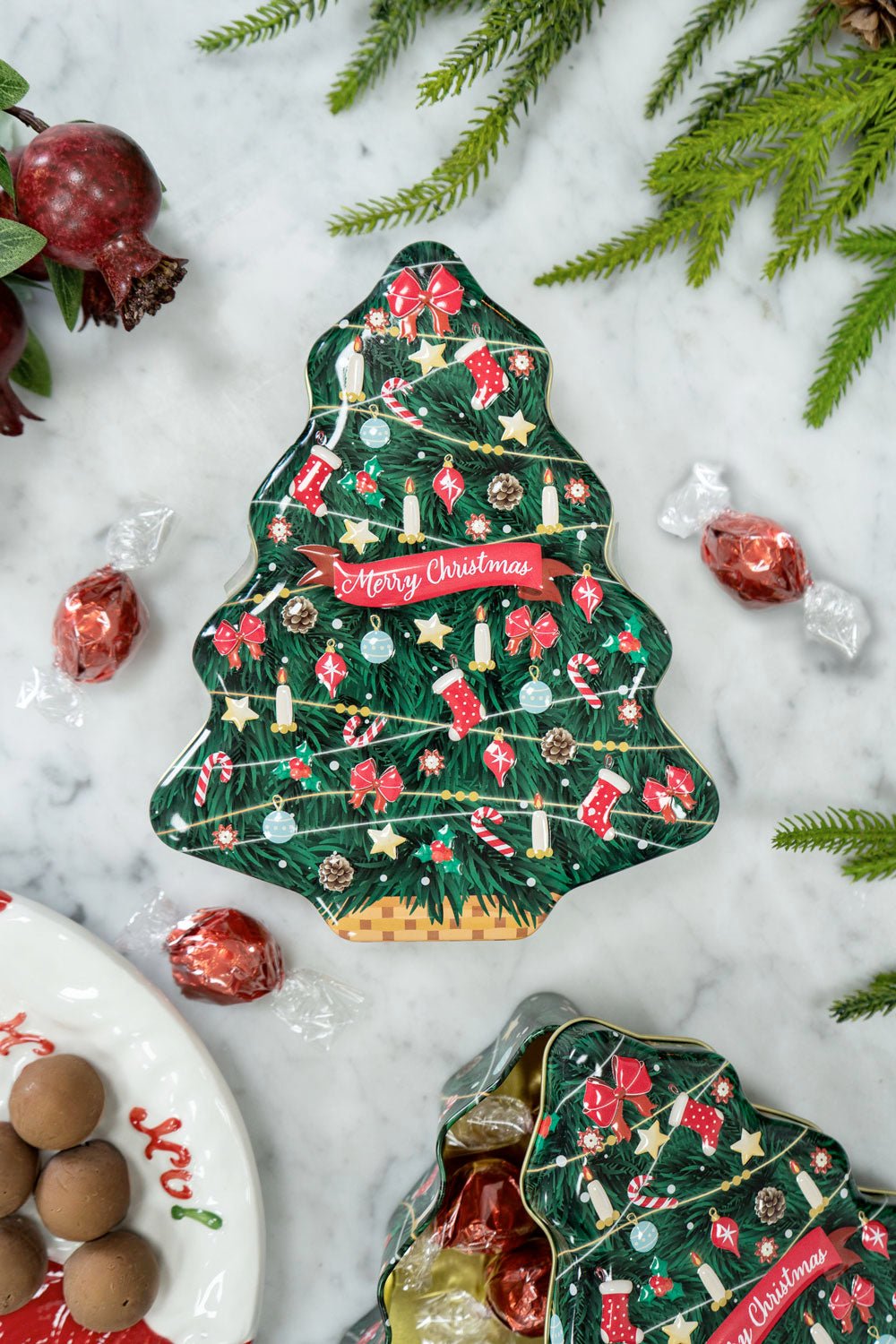 Lata Árbol De Navidad Con Bombones Cristina Oria 