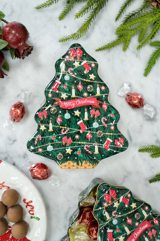 Lata Árbol De Navidad Con Bombones Cristina Oria 