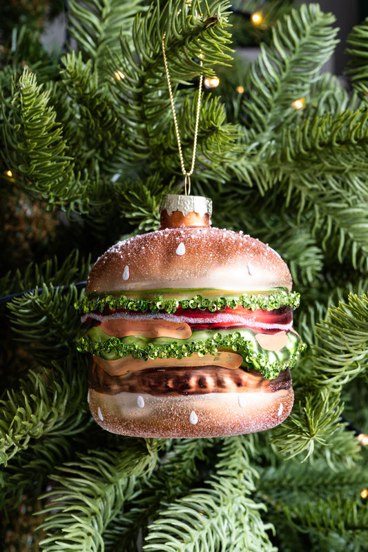 Adorno De Cristal Con Diseño De Hamburguesa Cristina Oria 