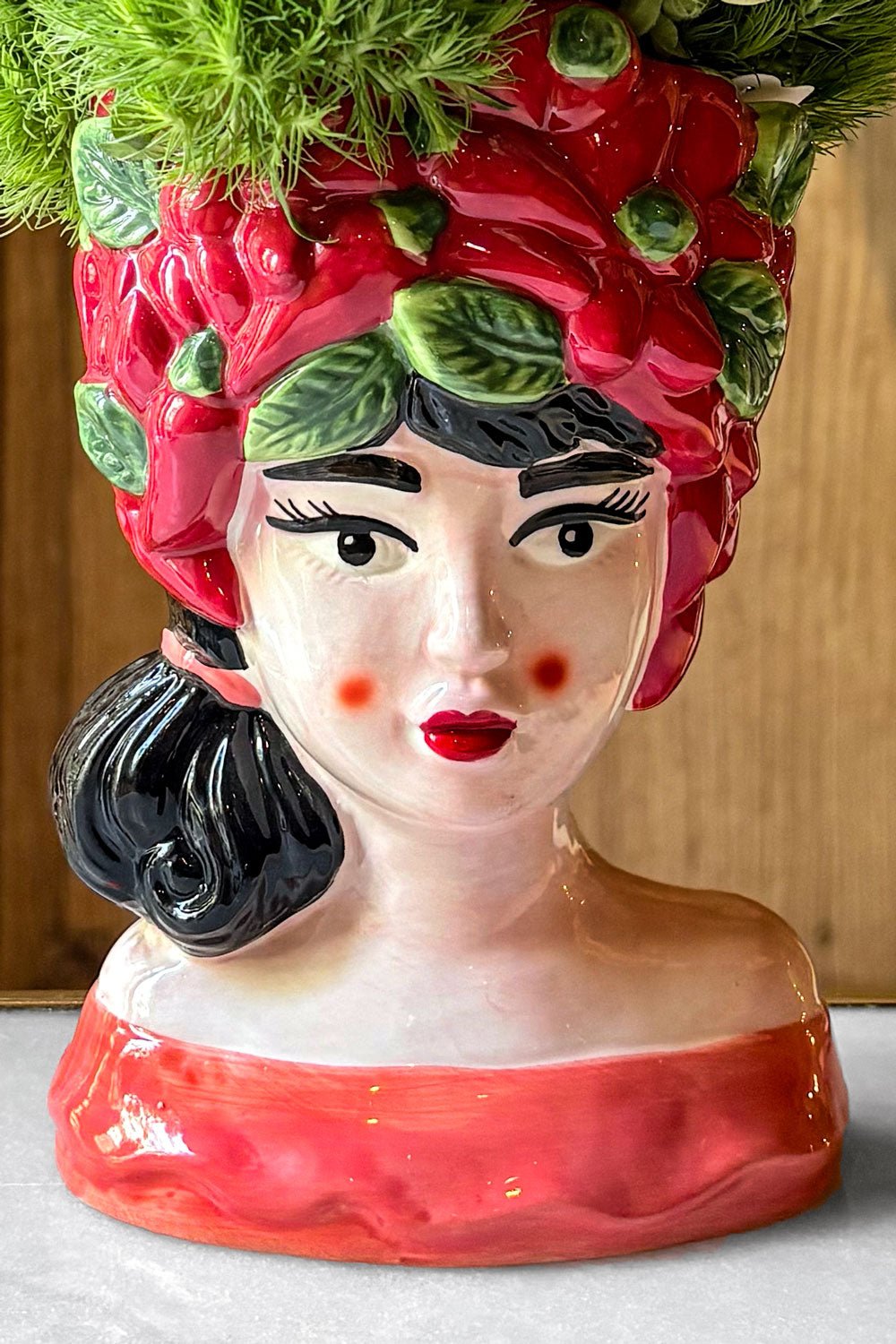 Jarrón Busto Lady Pimientos Cristina Oria