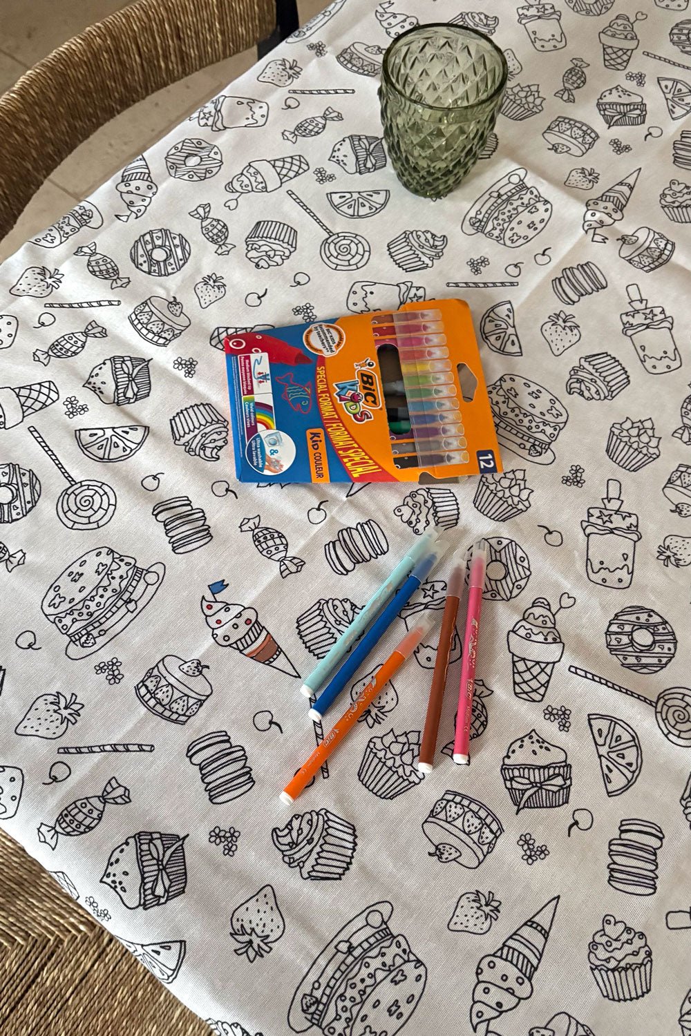 Manteles Coloreables Infantiles Con Motivos De Repostería Y Dulces Cristina Oria 