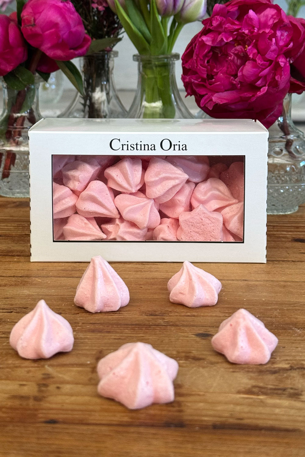 Boîte de Meringues Roses Spécial Saint-Valentin