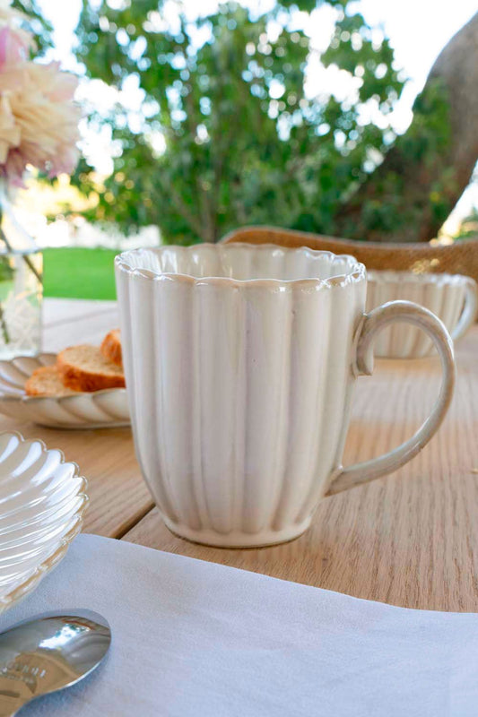 Mug Grande Blanca Flor Cristina Oria 