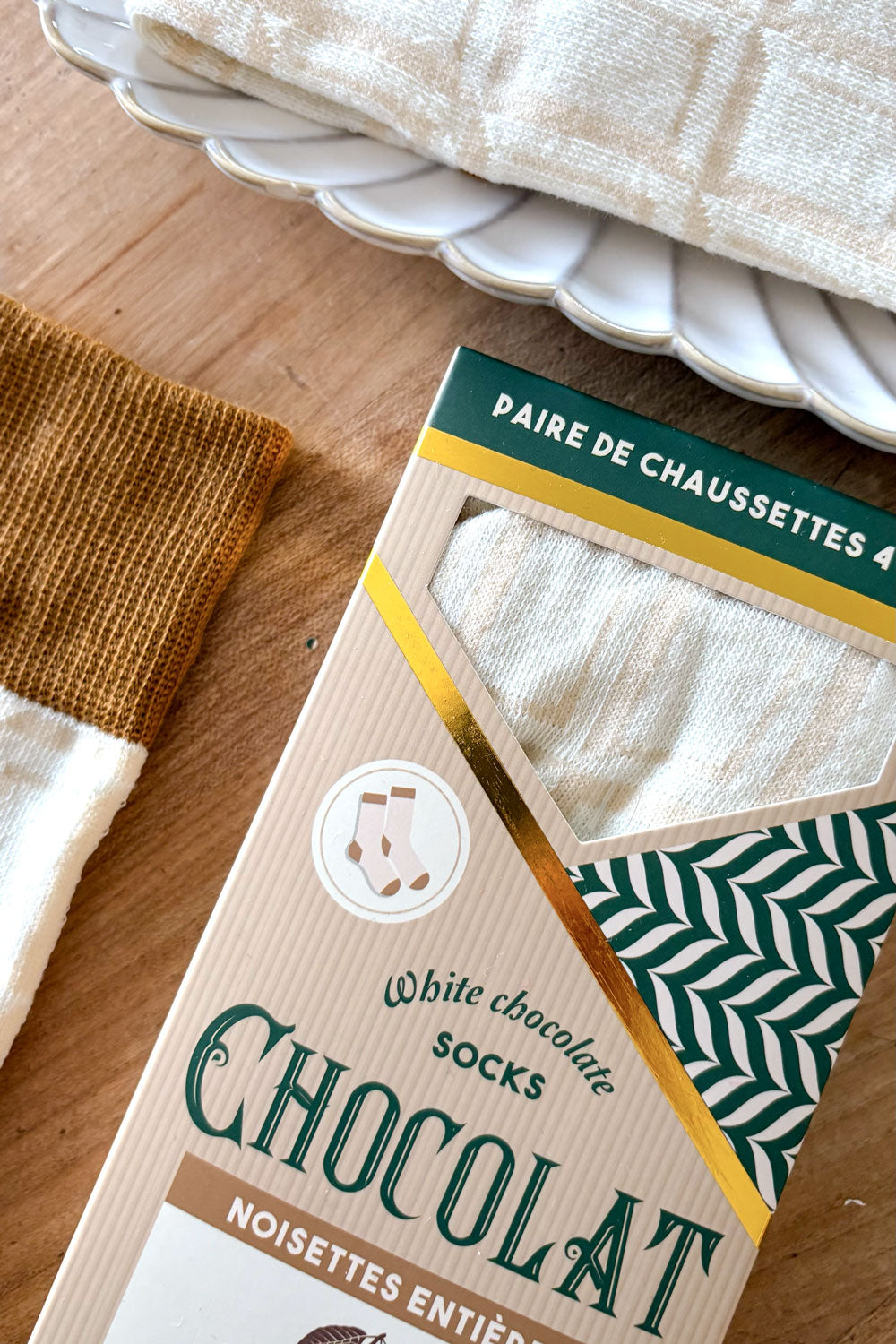 Detalle Calcetines Diseño Tableta De Chocolate Cristina Oria 