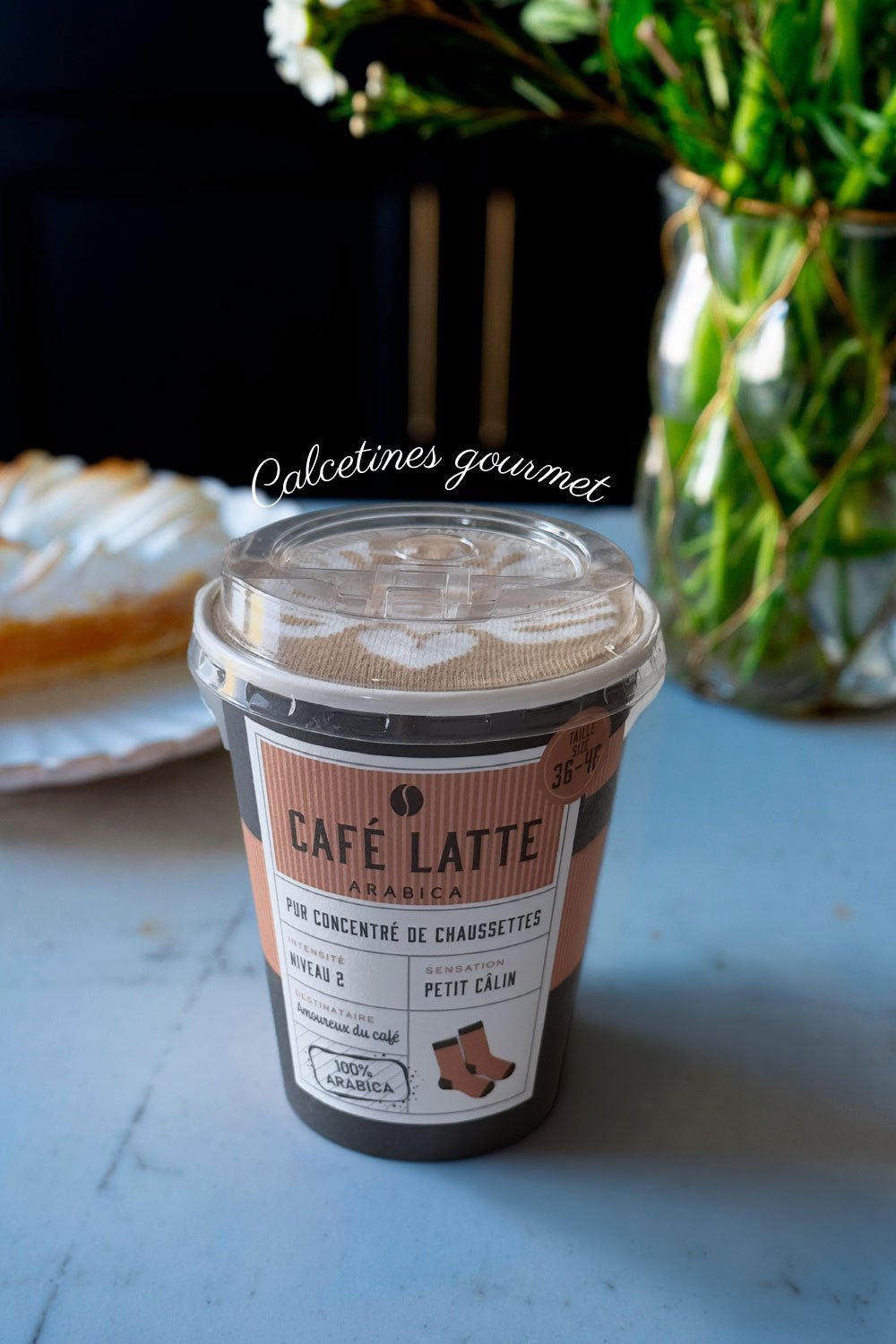 Calcetines Diseño Vaso Café Latte Cristina Oria 