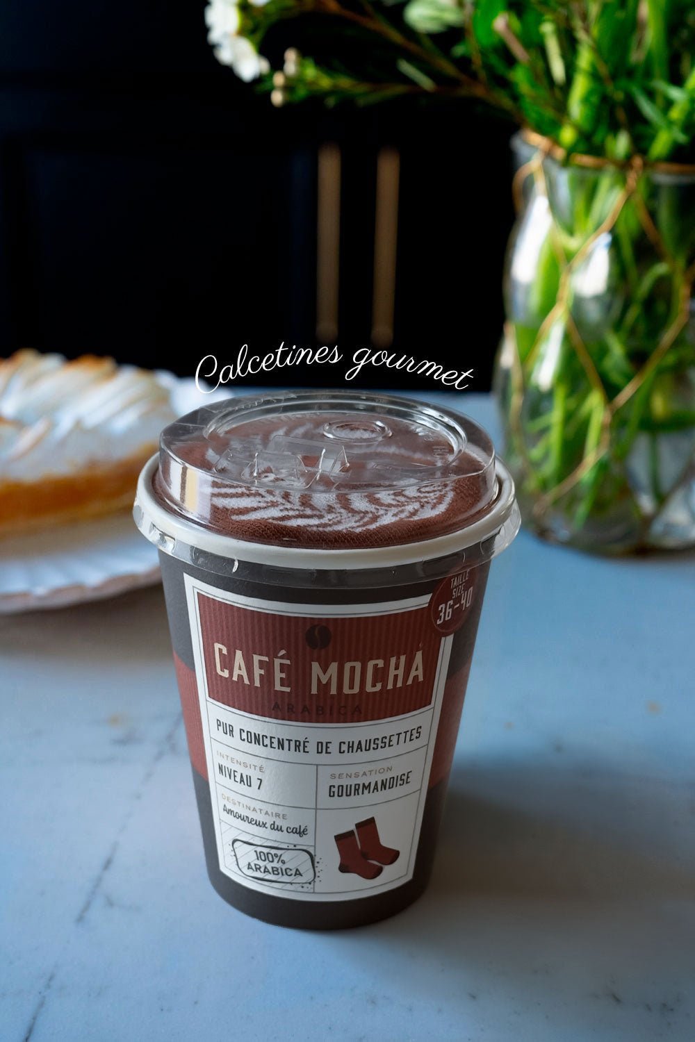 Calcetines Diseño Vaso Café Mocha Cristina Oria 