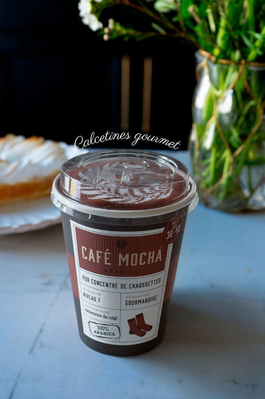 Calcetines Diseño Vaso Café Mocha Cristina Oria 