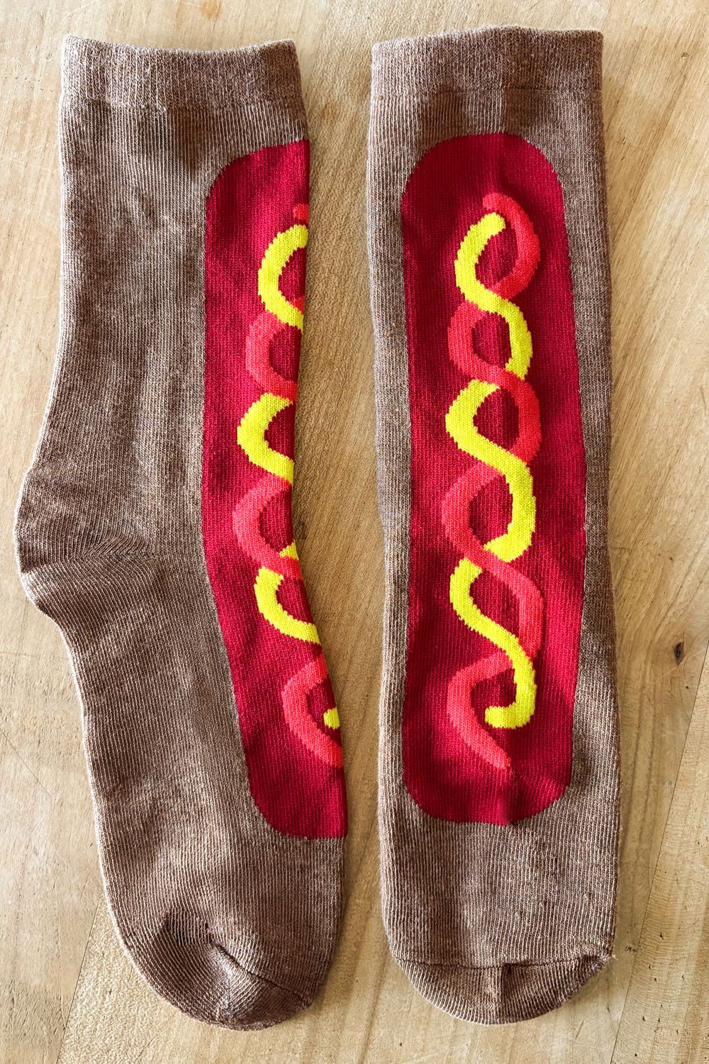 Detalle Calcetines Diseño Fast Food Hot Dog Cristina Oria