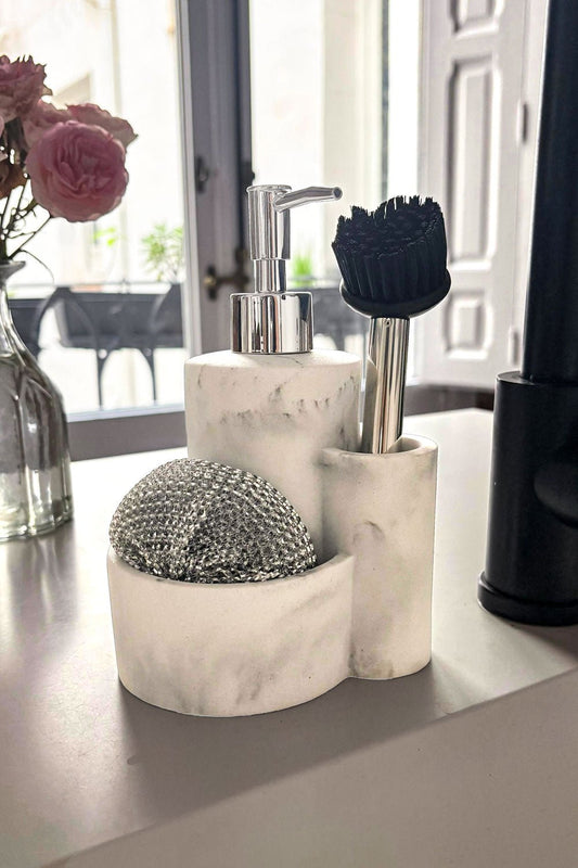 Dispensador De Jabón Diseño Mármol Cristina Oria