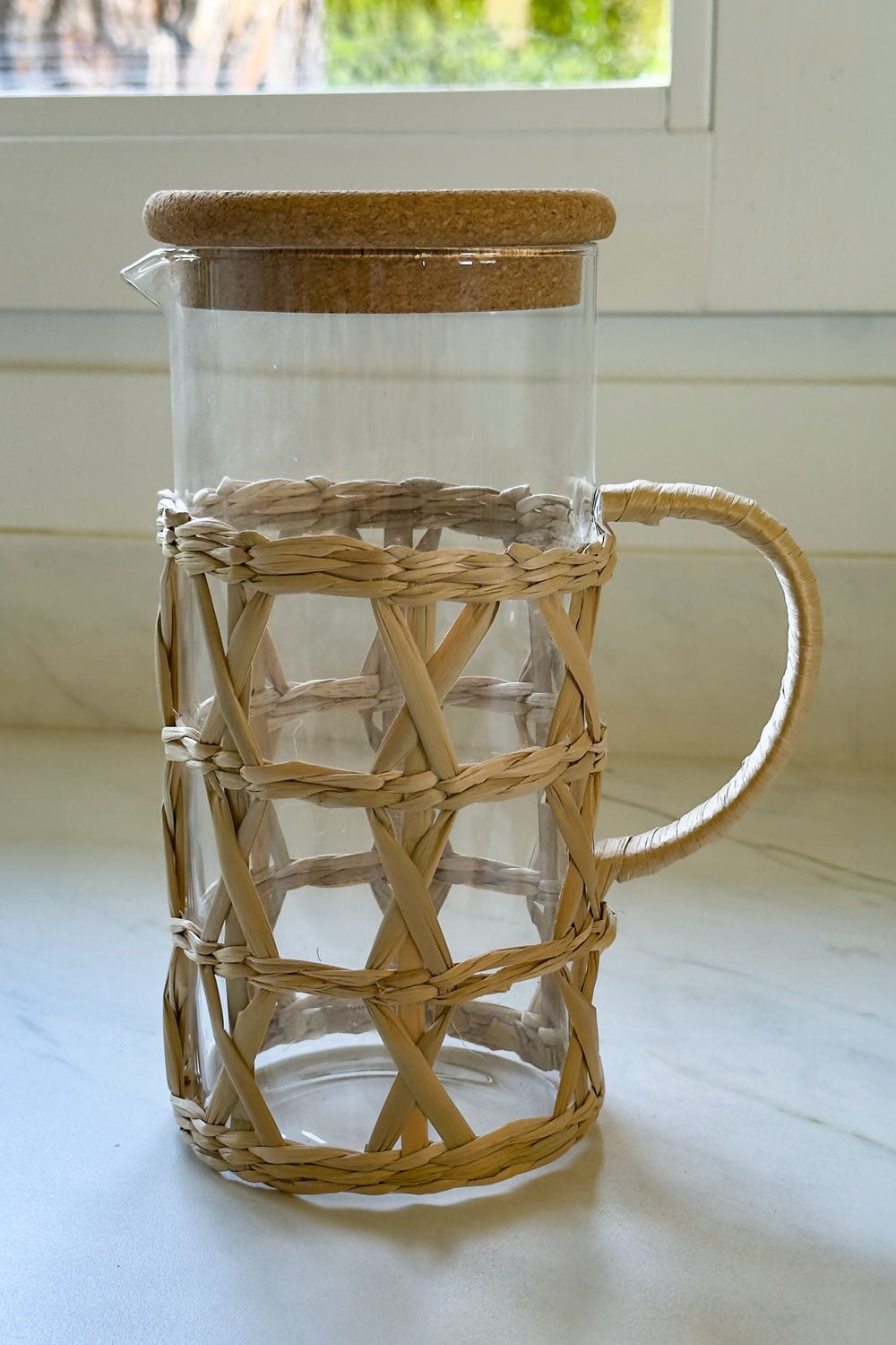 Sola Jarra Fibra Natural Diseño Menorca Cristina Oria