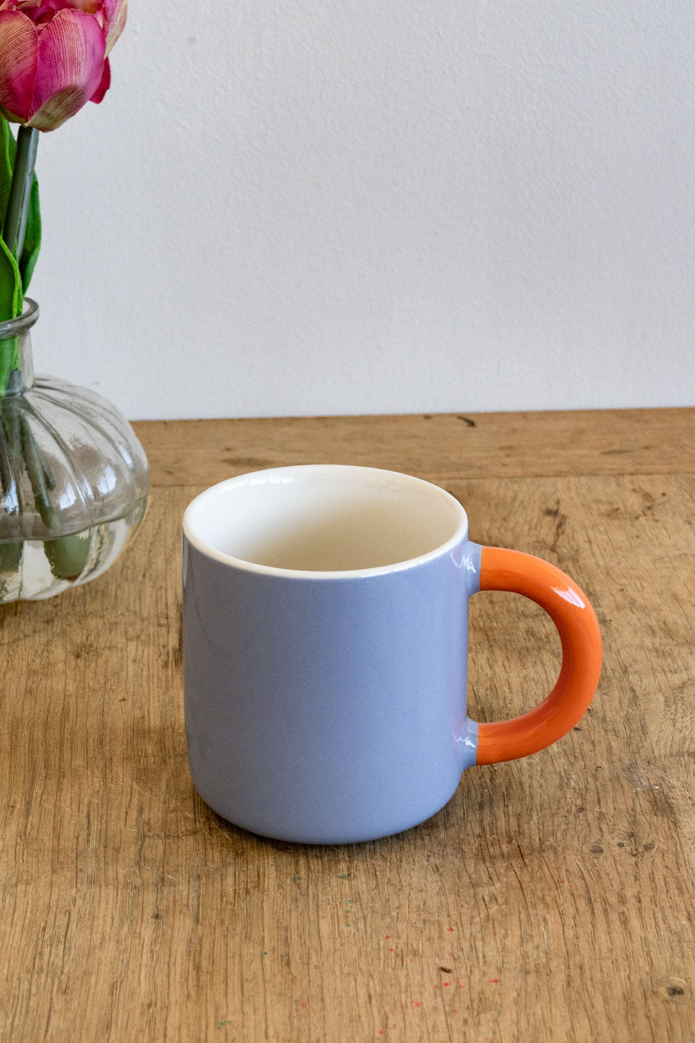 Azul Taza De Porcelana Con Asa De Colores Cristina Oria