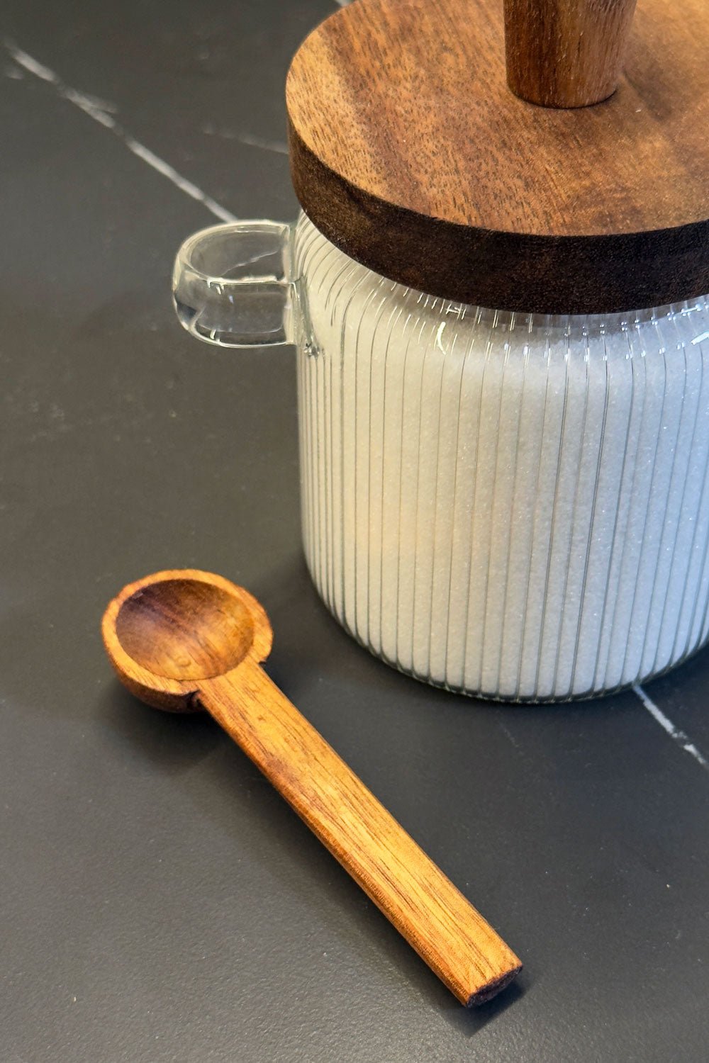 Cuchara Tarro De Cristal Con Cuchara De Madera Cristina Oria