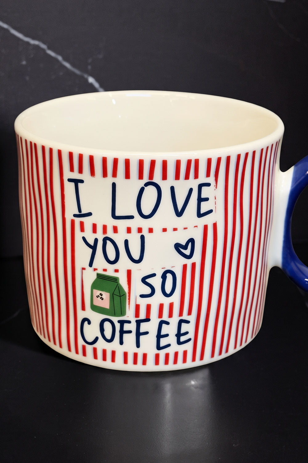I Love You Taza De Porcelana Retro Con Asa Redonda Cristina Oria