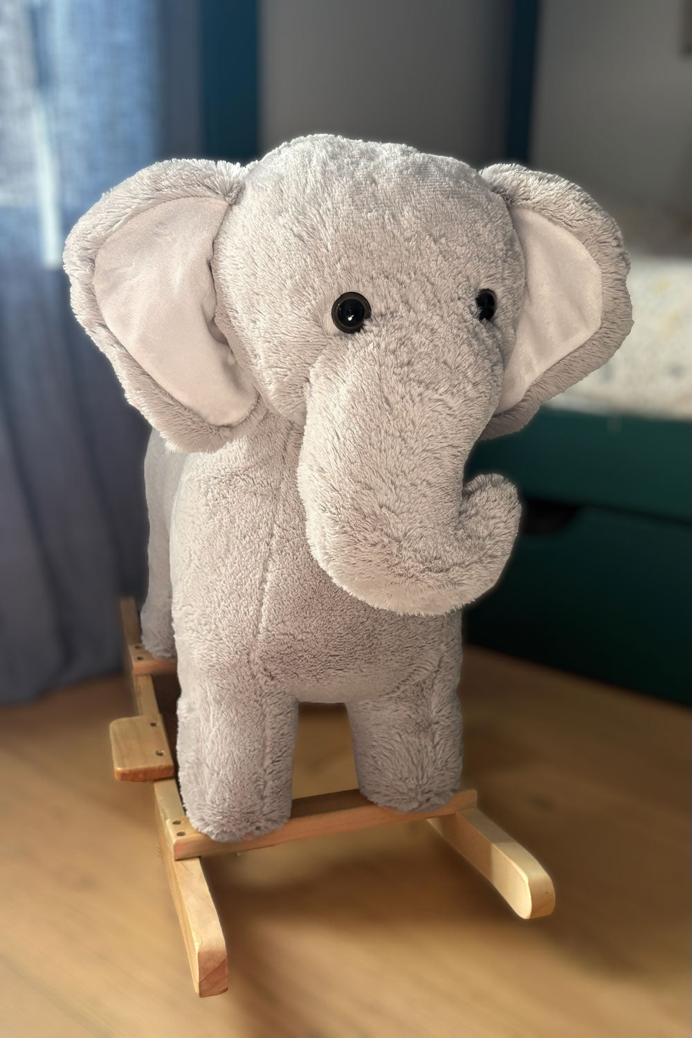 Detalle Cabeza Mecedora Infantil Elefante Cristina Oria 