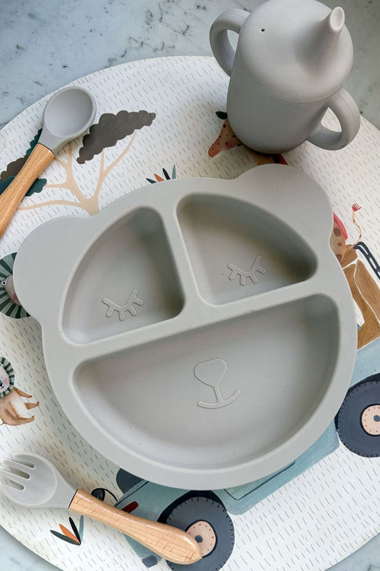 Plato De Silicona Diseño Oso Cristina Oria 