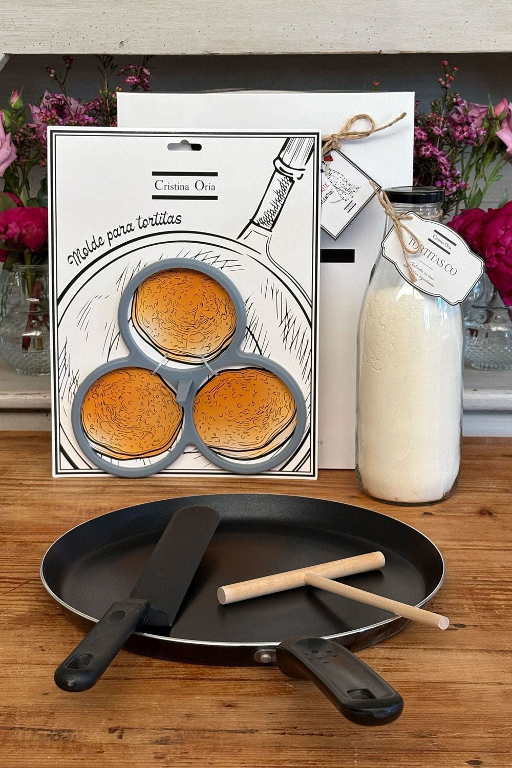 Kochen Sie Ihre Pfannkuchen-Spezial-Valentinstag-Tasche