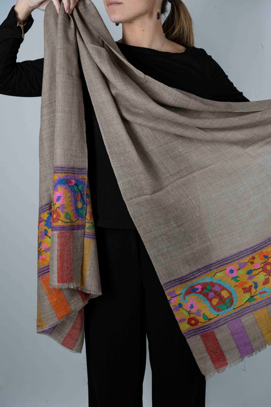 Pashmina Con Diseño Multicolor