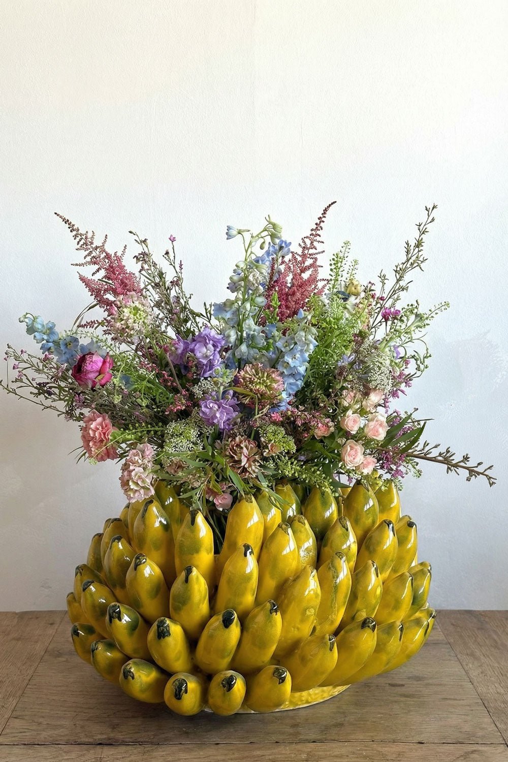 Jarrón Con Diseño De Plátanos Grande