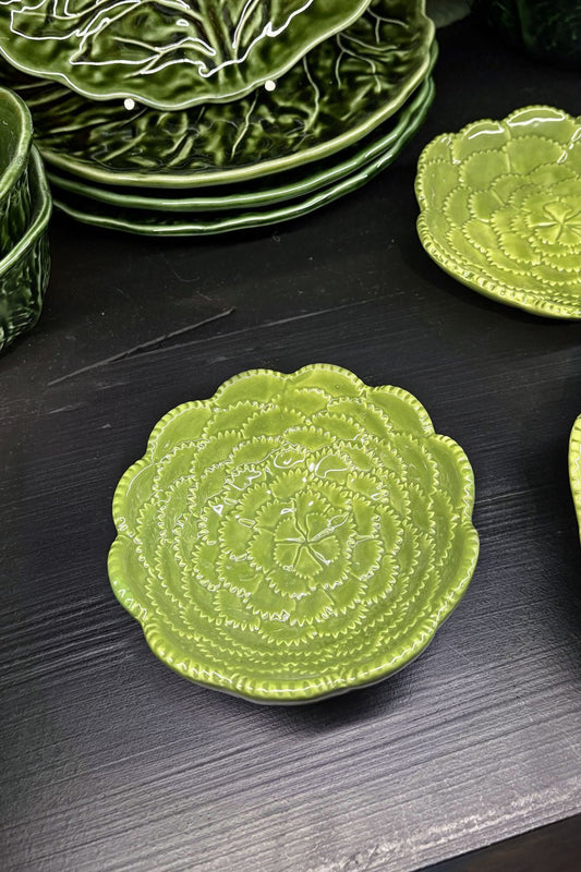 Cuenco Pequeño Flor Verde En Relieve Cristina Oria 