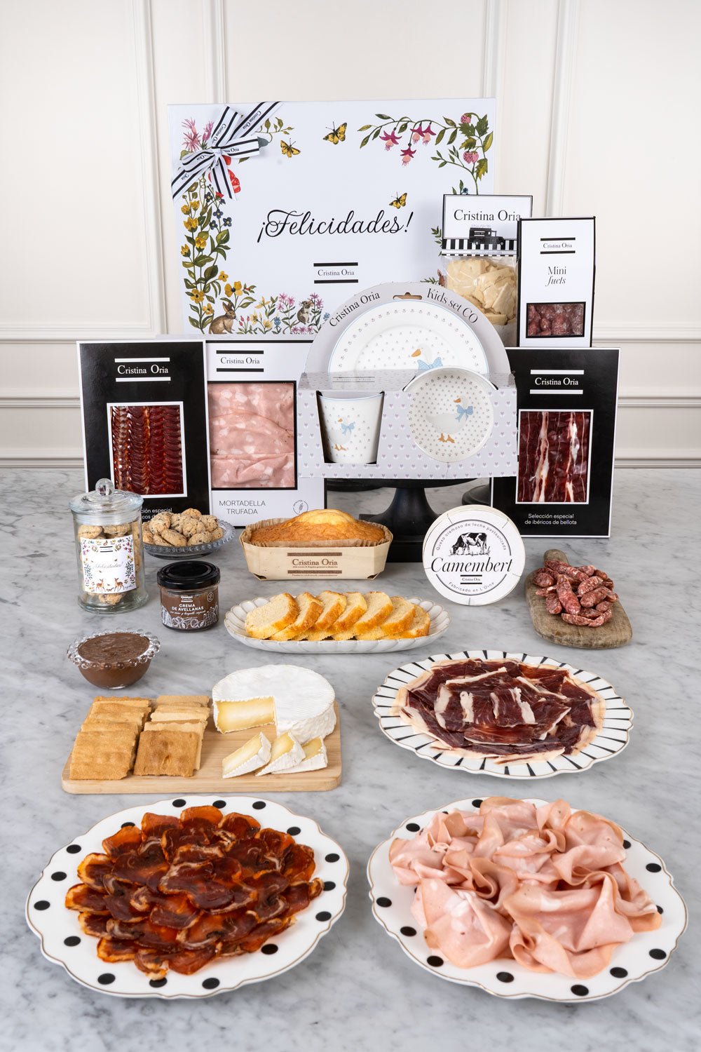 Caja Recién Mamá Ibéricos Premium & Vajilla Infantil Ocas CO