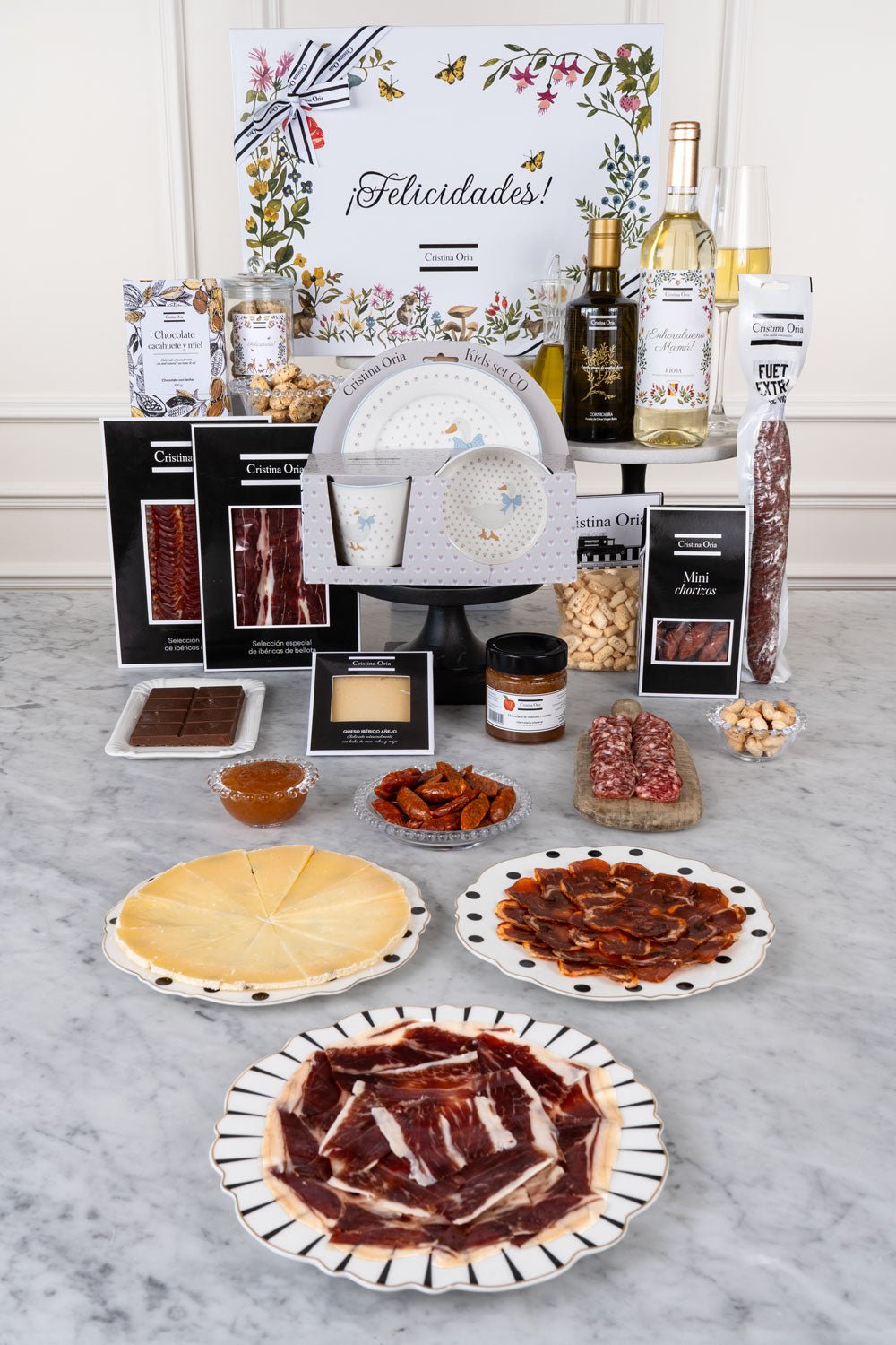 Caja Recién Mamá Aperitivo Premium & Vajilla Infantil CO Ocas