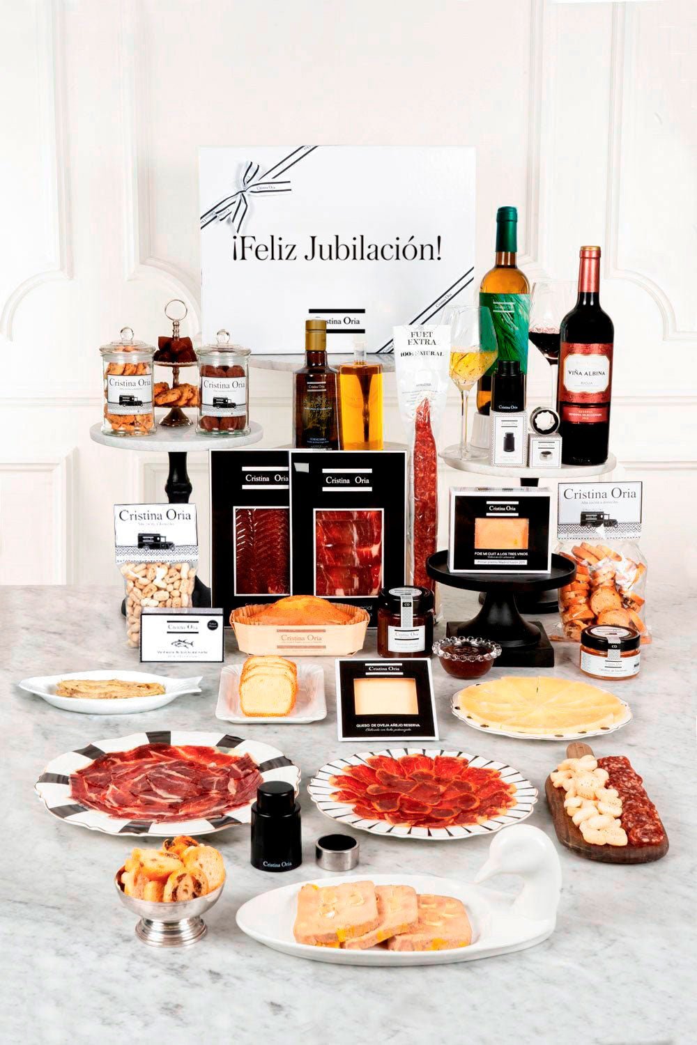 Caja Homenaje Gastro Especial Jubilación Cristina Oria 