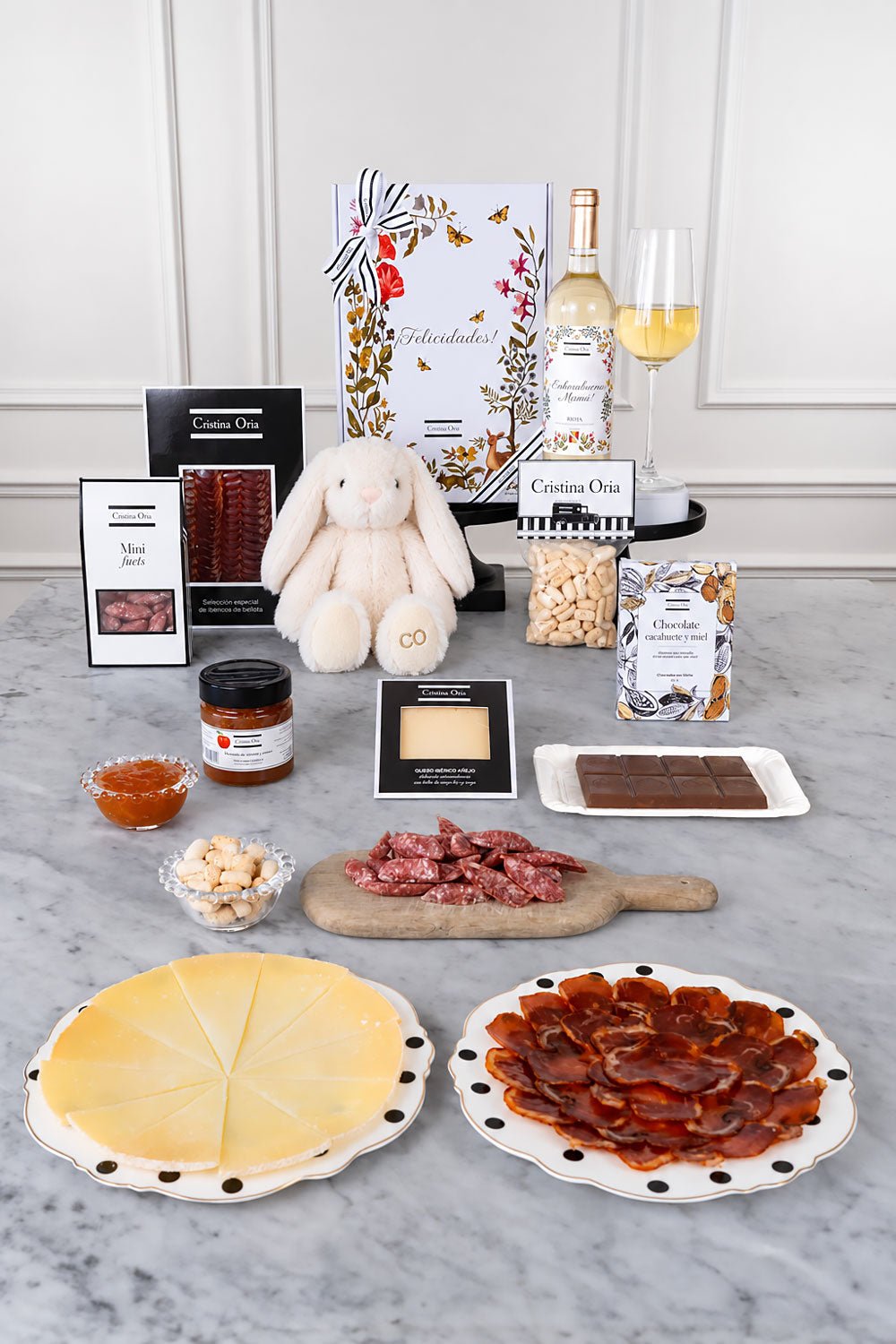 Caja Recién Mamá Picoteo Gourmet  & Conejo Blanco CO