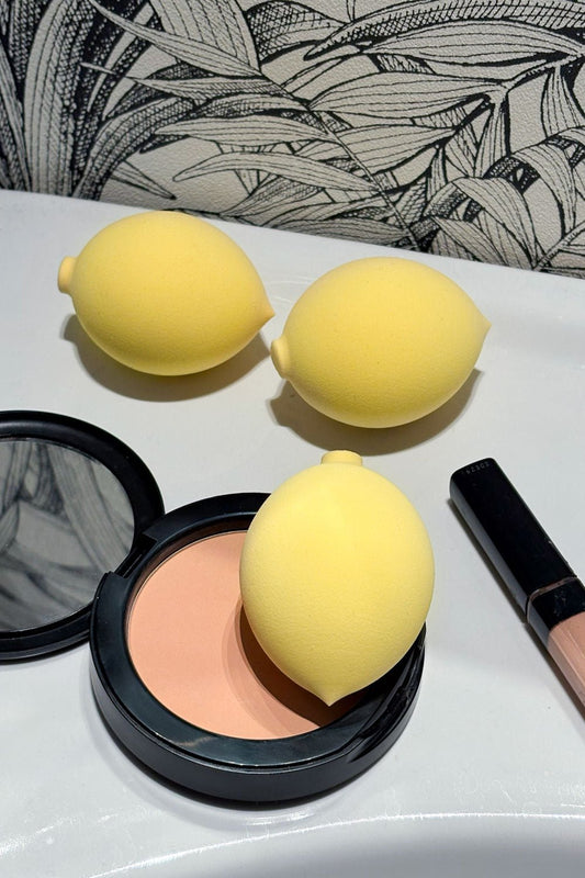 Detalle Juego De 3 Esponjas De Maquillaje Kawaii Limón Cristina Oria