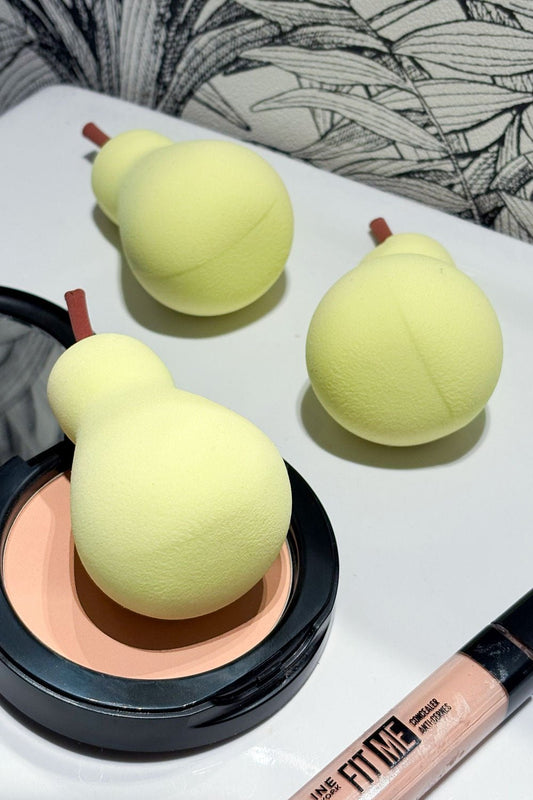 Detalle Juego De 3 Esponjas De Maquillaje Kawaii Pera Cristina Oria