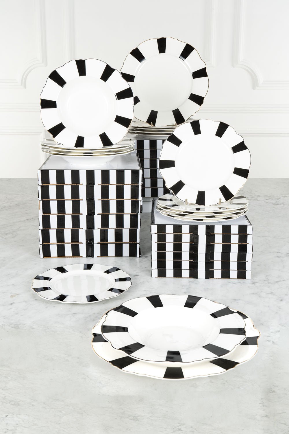 Vajilla CO Rayas 6 Personas Cristina Oria 