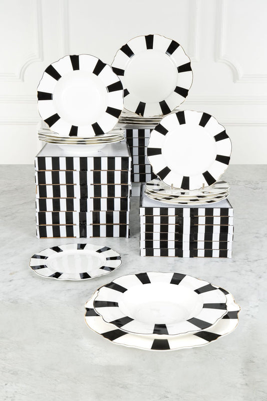 Vajilla CO Rayas 6 Personas Cristina Oria 