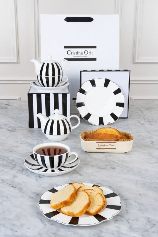 Tea For One & Plato De Postre & Bizcocho Cristina Oria