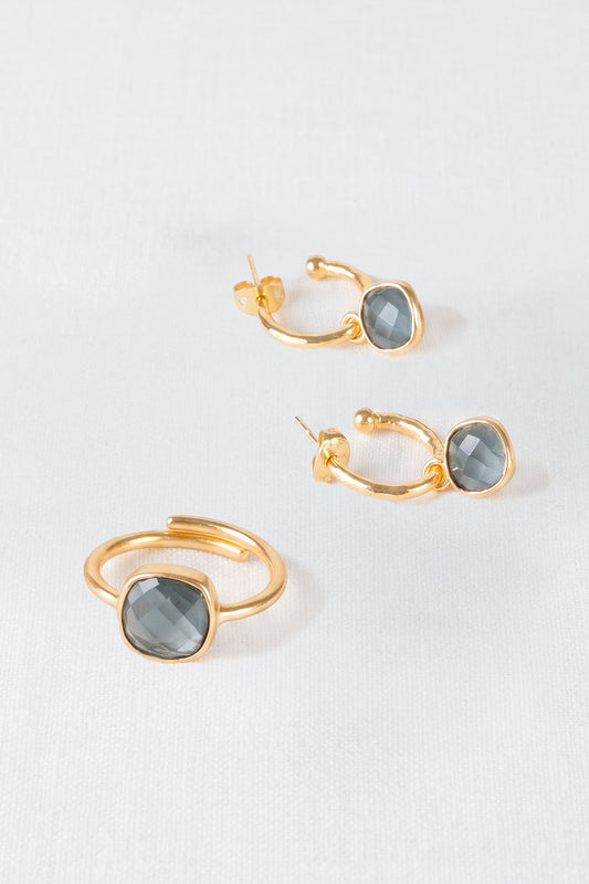 Combinación Pendiente & Anillo Cala Azul Cristina Oria