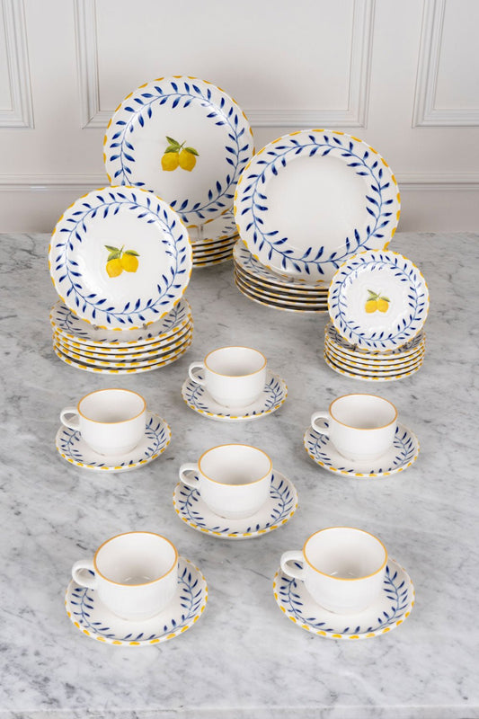 Vaisselle Limoncello & Tasses Pour 6 Personnes