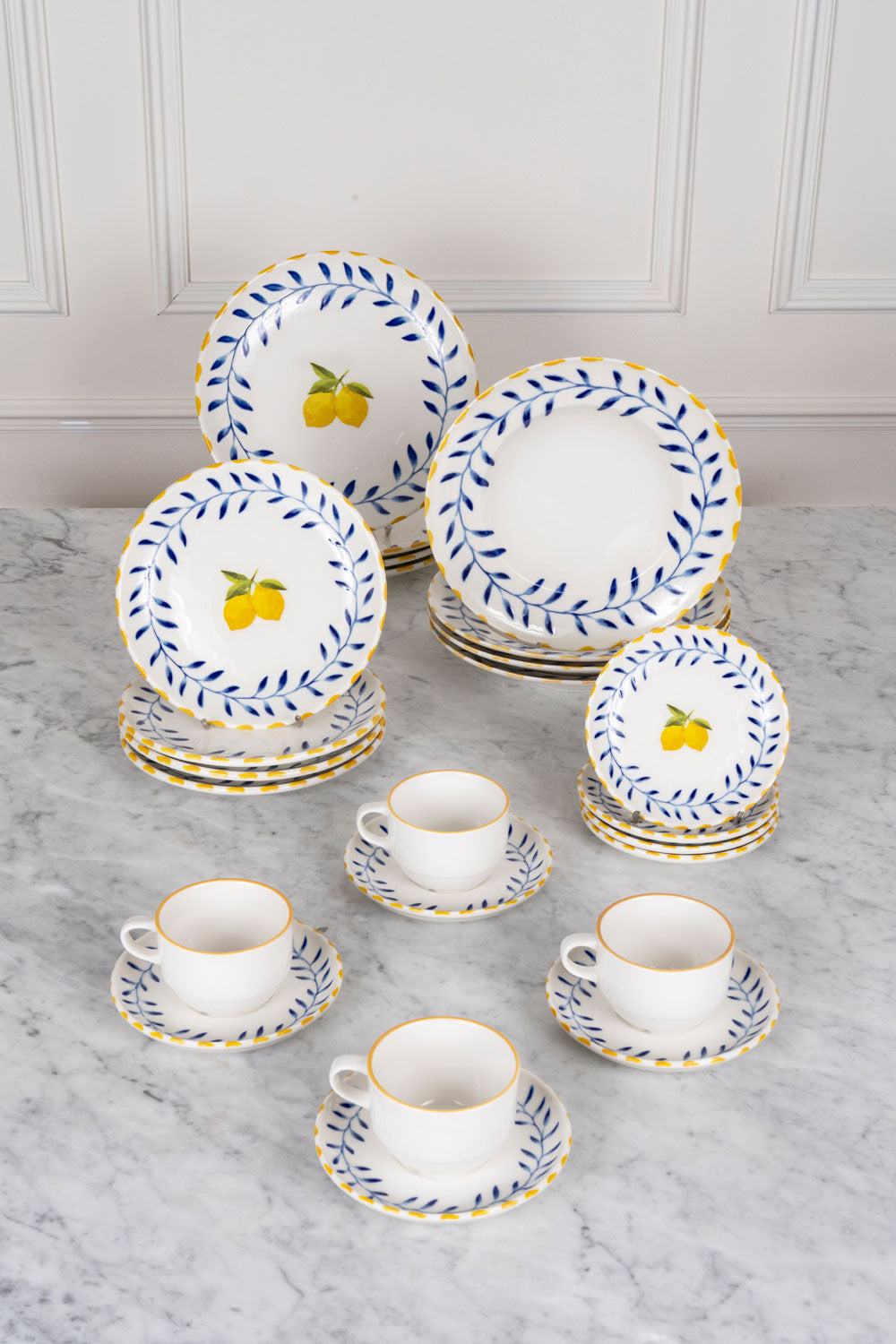 Vajilla Limoncello & Tazas Para 4 Personas