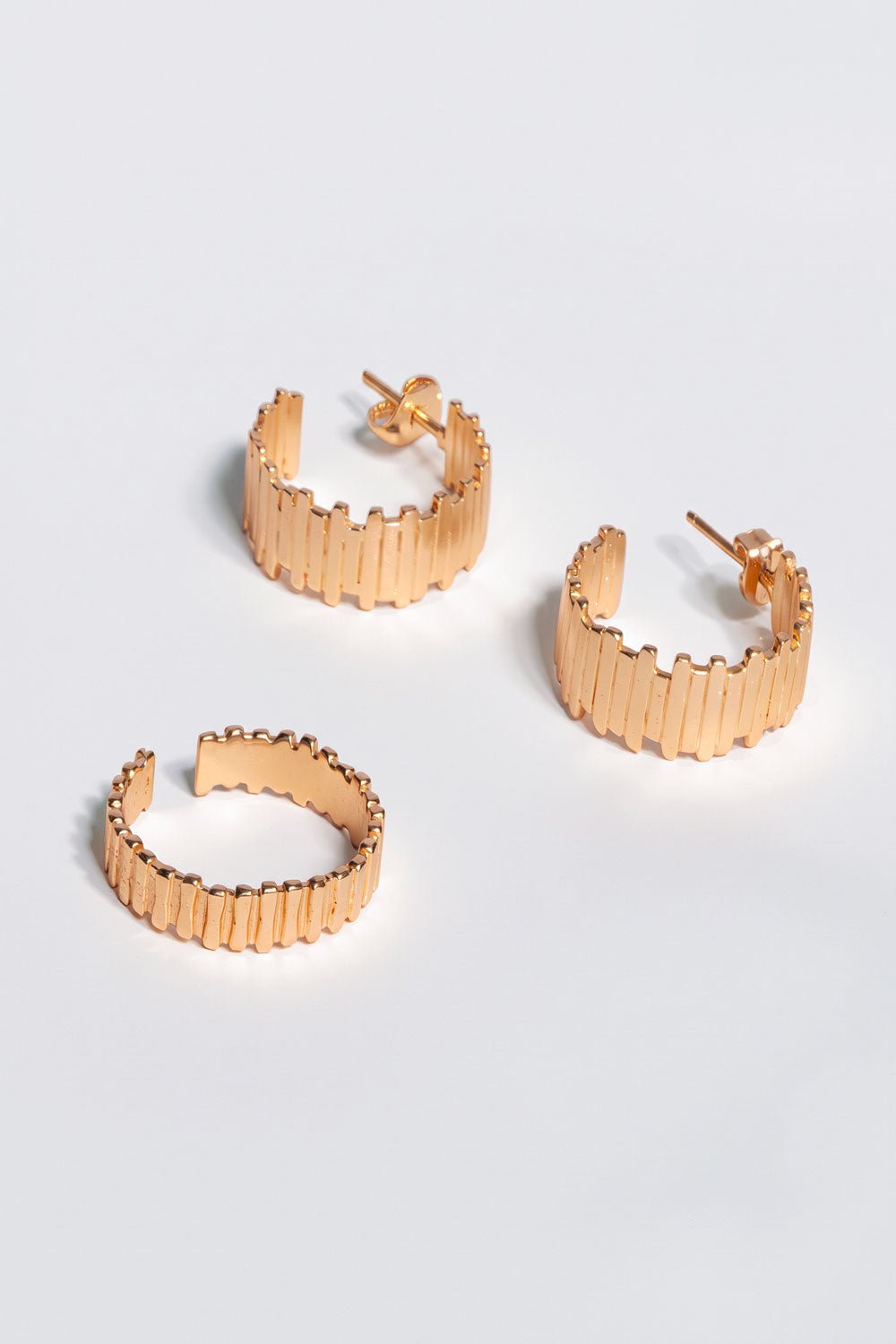 Combinación Anillo & Pendiente Diseño Irregular