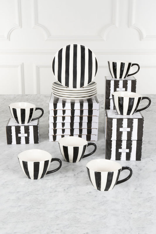 Vajilla Artesana Rayas Verticales 6 Personas Cristina Oria