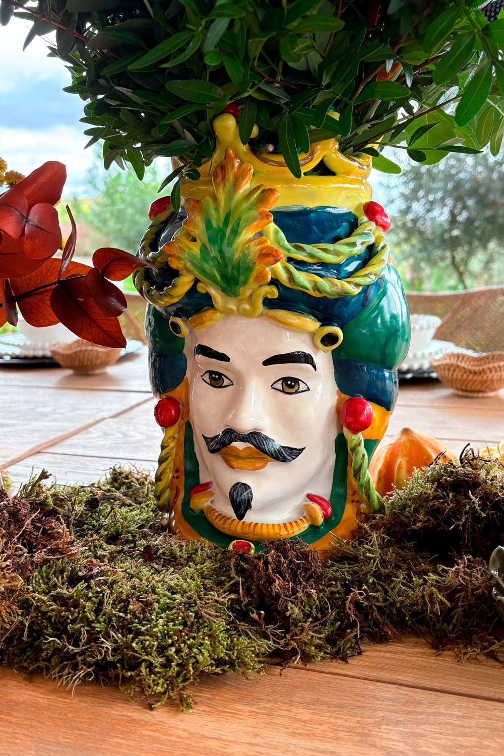 Jarrón Busto Diseño Siciliano