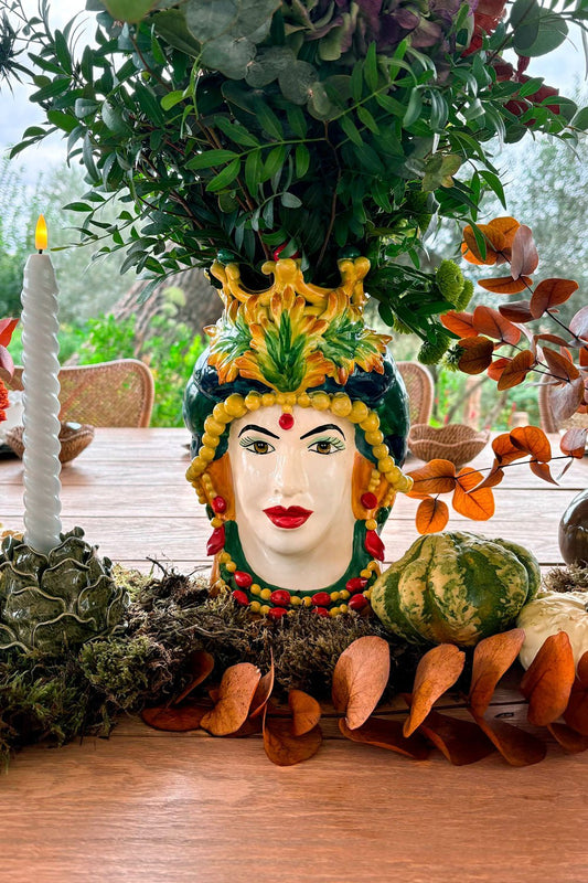 Jarrón Busto Diseño Siciliano