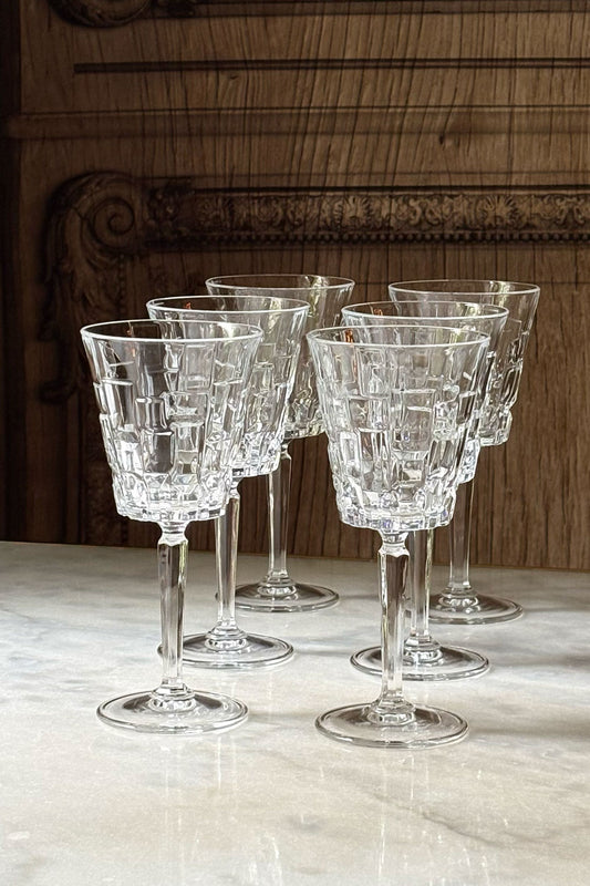 Set 6 Copas De Vino Diseño Glacial Cristina Oria 