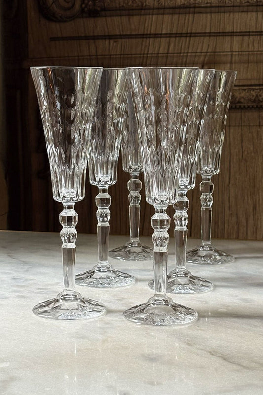 Set 6 Copas De Champagne Diseño Lumiére Cristina Oria 