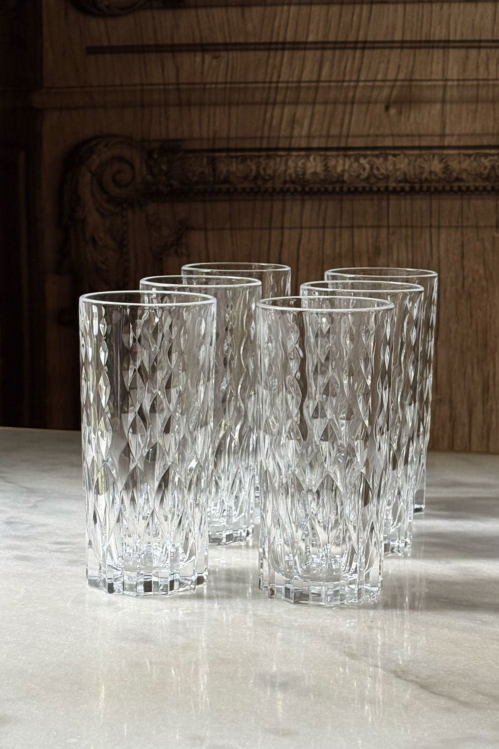 Set 6 Vasos Altos Diseño Lumiére Cristina Oria 